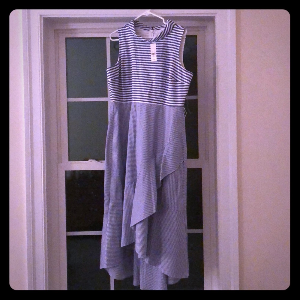 Uneven hem dress